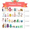 Toy Action Figures Story Toys Set, 1.2-2.8 inches Tall Action Figures with Woody, Buzz and Jessie,Toy Anime Figurines Story Characters(36 Pack)