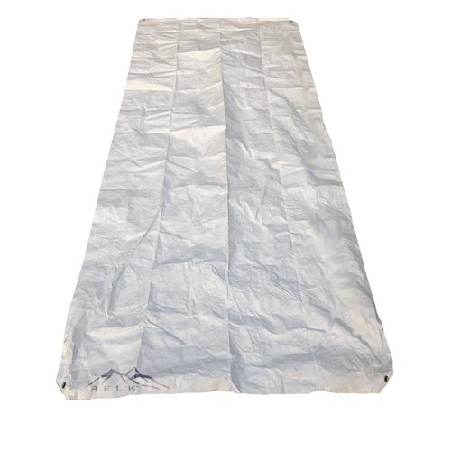 RELK Ultralight Tyvek Ground Cloth - Tyvek Tarp - Tent Footprint with Grommeted Corners - Backpacking or Camping - 4.5 Ft x 8 Ft