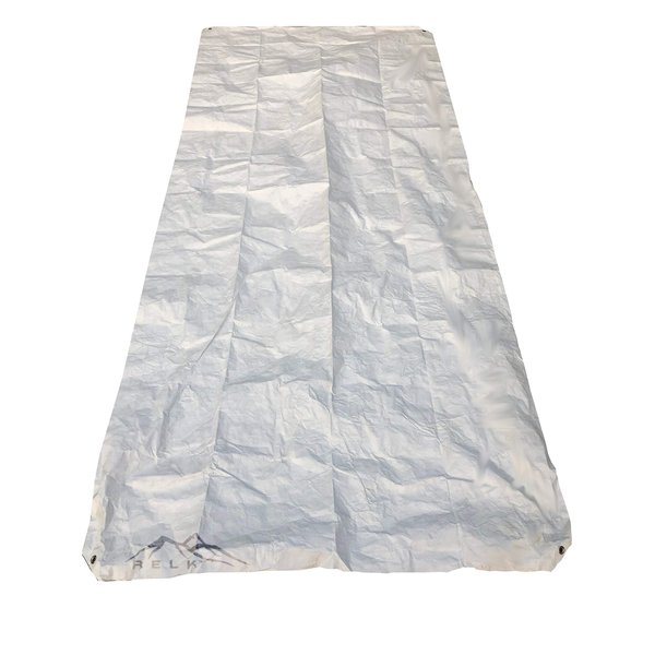 RELK Ultralight Tyvek Ground Cloth - Tyvek Tarp - Tent Footprint with Grommeted Corners - Backpacking or Camping - 4.5 Ft x 8 Ft