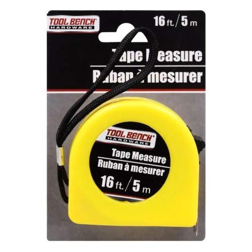 Tool Bench Hardware Tape Measure - 16 feet