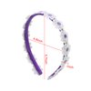 Totelux Flower Headband Purple Daisy Hair Bands Cute Embroidery Flowers Hair Accessories for Women Girls Birthday Wedding Party Supplies