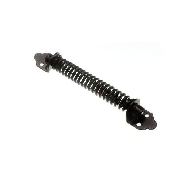 Gate Spring Closer Adjustable Tensioner 200Mm 8 Inch Black + Fixings