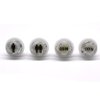 Arcity 4 Pcs/Lot 24mm Arcade LED Push Buttons Illuminated Player 1P 2P Coin Lit with Microswitch for Arcade Machine Games Console Parts 5V White New