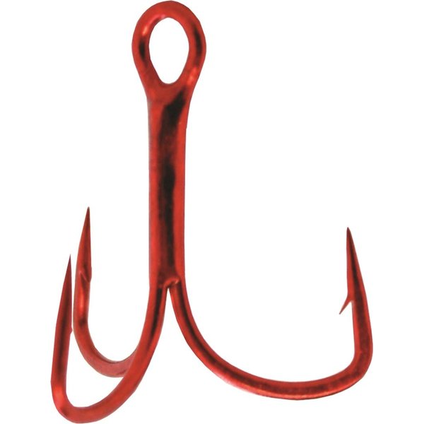 Gamakatsu 77308-4 EWG Treble Hook Red