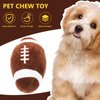 FRCOLOR Pet Ball Toy Interactive Dog Toys Puppy Dental Chew Toys Dog Molar Toy Puppy Chew Toys Dog Teething Toy Dog Rugby Ball Toy Dog Squeaky Balls Bite Small Dog Plush