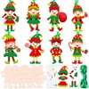 Chiisong 48 Pcs Christmas Craft Kits for Kids DIY Christmas Ornament Kit Make Your Own Xmas Arts and Crafts Xmas Elf Decor with Stickers for Xmas Holiday Class Home Party Favors Supplies (Elf)