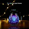 inrorans 3D Glass OWL Electric Wax Burner Wax Melter for Scented Wax Scented Wax Warmer Night Light for Home Decor…