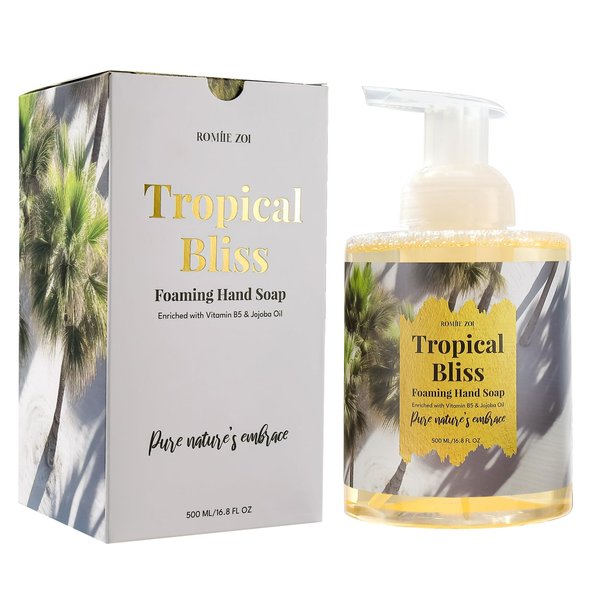 ROMIIE ZOI South Beach Tropical Bliss Foaming Hand Soap - Isle Embrace Aroma, 500ml (16.8 fl oz)