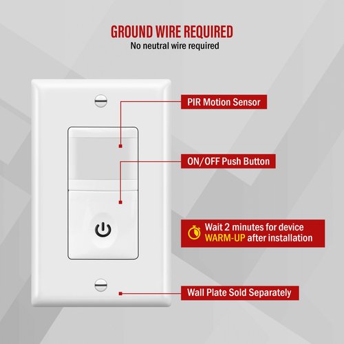 ENERLITES Decorator Paddle Rocker Light Switch, Gloss Finish, Single Pole, 3 Wire, Grounding Screw, Residential Grade, 15A 120V/277V, UL Listed, 91150-W-10PCS, White (10 Pack)