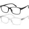 Success Eyewear Computer Glasses 2 Pairs Anti Glare Classic Reading Glasses Quality Comfort Glasses for Men and Women +2.75