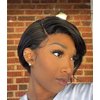 SUPERNOVA Pixie Cut Wigs for Black Women Human Hair Pixie Cut Bob Lace Front Wigs Human Hair 13x4x1 T Part Short Bob Wigs Side Part Glueless Wigs Human Hair Pre Plucked Straight Bob Wig Hair (6 Inch)…