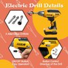 Hibility Kids Tool Set with Tool Box & Electronic Toy Drill, Pretend Play Kids Construction Kits, Toy Tools for Toddlers 3-5, Kids Tool Sets for Boys Ages 4-6