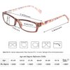 Reading Glasses 5 Pairs Fashion Ladies Readers Spring Hinge with Pattern Print Eyeglasses for Women (5 Pack Purple, 3.5)