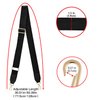 DEVPSISR Wide Shoulder Purse Strap Replacement Adjustable Belt Canvas Bag Crossbody Handbag (Leather Buckle-Black)