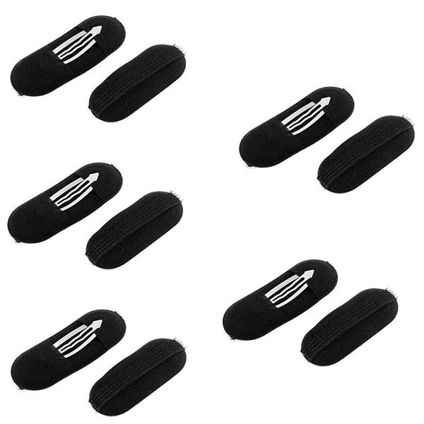 Erioctry Hair Clip, 10 PCS Black Sponge Foam Bump Up Volume Hair Insert Clips for Women Girls