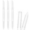 WLLHYF 3 Pieces Glass Cuticle Pusher Dual Ended Manicure Stick Cuticle Remover Tool Nail File Cuticles Care (clear)