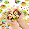 JOYIN Toy 288 Pieces Pirate Gold Coins and Pirate Gems Jewelry Playset Pack Party Favor. (144 Coins+144 Gems)