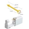 Self NOSE Piercing Gun Kits inside Yellow Gold Piercing Rings Disposable Safety 1/100 With Moment Tool With Ring Stud Pierce Kit GP201 (2 Pack)