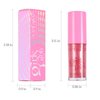 Wugbc Jelly Lip Oil Gloss, Big Brush Juicy Lips Glow Oil Mask Makeup, Moisturizing Tinted High Shine Nourishing Plumping Hydrating Dry Lip Balm Care, Non-Sticky All day for Women, Watermelon