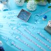 74 Pieces Baby Shower Pacifiers 24 Necklace Acrylic Baby Pacifiers Party Favors 50 Mini Plastic Pacifiers Charm Bulk for Baby Shower Party Decorations Games Table Scatter(Blue)