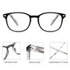 JM Reading Glasses Set of 4 Quality Spring Hinge Readers Men Women Glasses for Reading +2.5 Mix Color