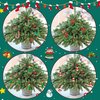 Christmas Crafts for Kids Adults Families, Beaded Ornament Kit to Make Wreath/Candy Cane/Xmas Tree/Snowman, Holiday Decorations Party Supplies, 40 Pieces