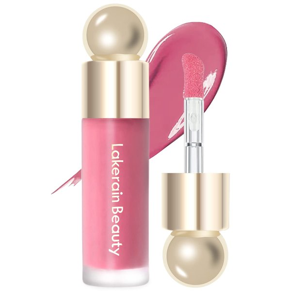 Erinde Liquid Cream Blush, Soft Dewy Face Blush, Natural Matte Finish Looking, Long-lasting Cheek Tint, Lightweight Blendable Feel, Moisturizing Face Blush for Cheek, Pink