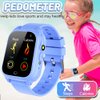 OVV Kids Waterproof Smart Watch Boys Girls Age 3-12 with 26 Game 1.44'' HD Touch Screen Music Player Camera Video Recorder 12/24 Hr Clock Pedometer Alarm Torch Calculator Children Learning Toys