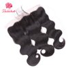 Beauhair Brazilian Virgin Hair Body Wave 3 Bundles with Closure Free Part 8A Unprocessed Brazilian Body Wave Human Hair Weft Extensions with 4x4 Lace Closure Natural Color(16 18 20 with 16 Free Part)