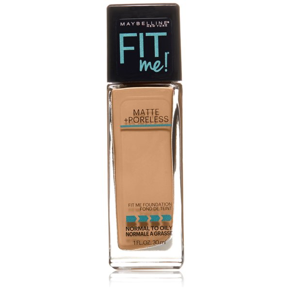 Maybelline New York Fit Me Matte Plus Poreless Foundation, True Beige, 1 Fluid Ounce
