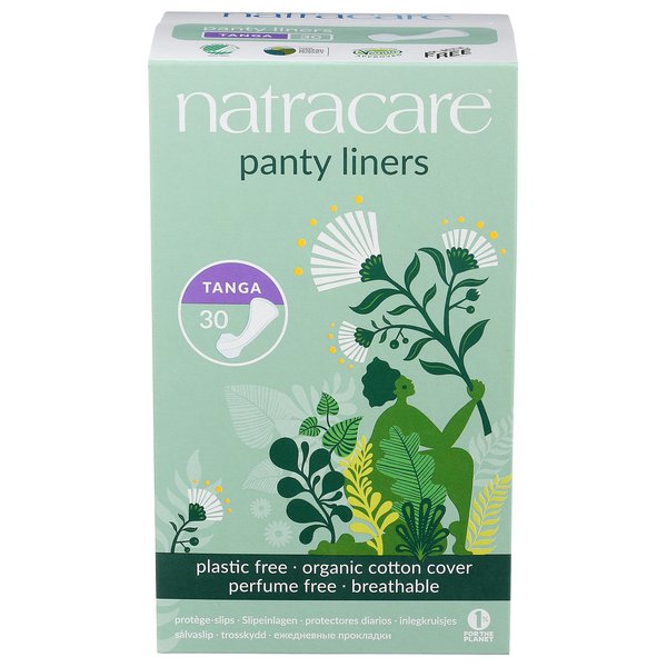 Natracare Natural Panty Liners, Tanga, 30 Count (Pack of 1)