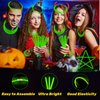 UURM 75 Glow Sticks Bracelets and Necklaces, 8'' Glowsticks Bulk Pack Bright Glow in the Dark Party Supplies for Kids (Green)
