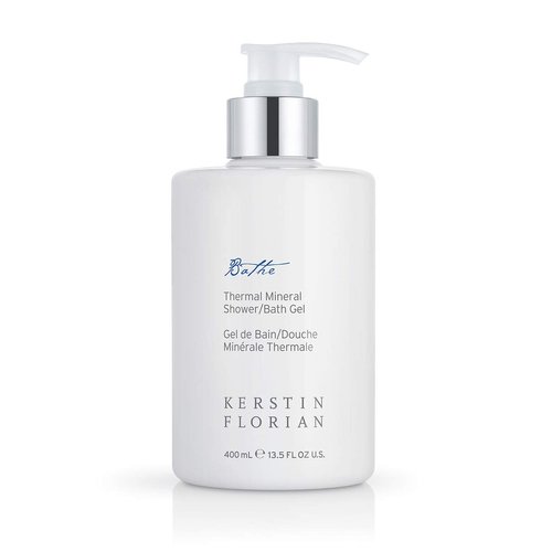 Kerstin Florian Thermal Mineral Shower and Bath Gel, Cleanse and Nourish Skin, Invigorating Mineral Body Wash, Use as Foaming Shower Gel or Bubble Bath (13.5 fl oz)