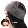 Kiqibeauty Body Wave Lace Front Wigs Human Hair Pre Plucked HD Lace Frontal Wigs 4x4 Glueless Human Hair 150 Density Natural Black Wigs for Women Human Hair Lace Front Wig with Baby Hair