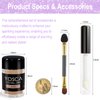Yosca 5g Sparkle Glitter Cosmetic Grade Makeup Metalic Glitter Loose Body Shimmer Powder for Glitter Eyeshadow Lip Face Paint Concert Festival Rave Accessorise - Silver