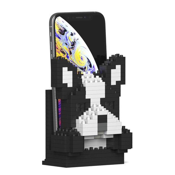 JEKCA Boston Terrier Phone Stand 01S | Plastic Building Blocks | Age 14+