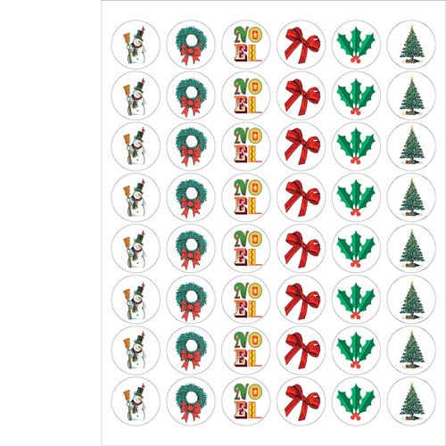 Christmas Envelope Seals - 1.2" Christmas Stickers - 144 Fun Holiday Stickers - USA Made (Assortment #2)