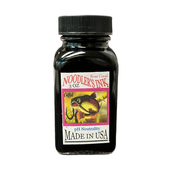 Noodler's Ink Fountain Pen Bottled Ink, 3oz, Rose Coral (Previously - Shahs Rose)
