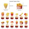French Fries Birthday Party Supplies French Fries Party Decorations Include HAPPY BIRTHDAY Banner Balloons Cake Topper Cupcake Toppers Fast Food Birthday Party Decorations