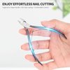 FERYES Toenail Clipper Straight Blade for Ingrown and Thick Nails - Stainless Steel and Sharp Pointed Tip Ingrown Nail Clipper – Wide Jaw Toe Nail Cutter Podiatry Tool