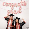 KatchOn, Rose Gold Congratulations Balloons - 16 Inch | Script Congrats Grad Balloons for Graduation Decorations Class of 2024 | 2024 Graduation Balloons, Graduation Balloons Class of 2024 Decorations
