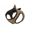 RC Pet Products Cirque Soft Walking Step-in Dog Harness, Medium, Tan Tartan
