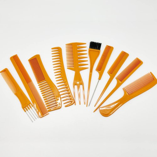 DONNA Styling Hair Comb 10PCS Hair Stylists Professional Styling Comb Set Variety Pack Great for All Hair Types & Styles