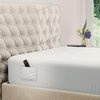DREAMCARE Queen Fitted Sheet Only - Extra Deep Pocket Fitted Sheet - Fits up to 21 inch Mattress - Deep Pocket Queen Sheets - Hotel Luxury - Shrinkage & Fade Resistant - 1 Fitted Sheet Only (White)