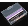 Nicedmm 2 Pcs Empty Multifunctional Rectangular Storage Box - Nail Jewelry Storage Box Polished Manicure Toolbox