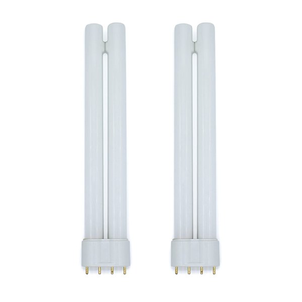 lumenivo Replacement for OttLite T18330 18W Bulbs PL Bulb 2G11 Base 4 Pin Light Bulb 18W 3000K Warm White - Perfect for Table Lamps, Floor Lamps, Task Lights - 2 Pack