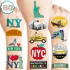 New York City Temporary Tattoos NYC Theme Birthday Party Decorations Favors Supplies Decor 80 PCS Cute Cityscape Tattoo Stickers Christmas Gifts for Boys Girls Kids Classroom School Prizes Carnival