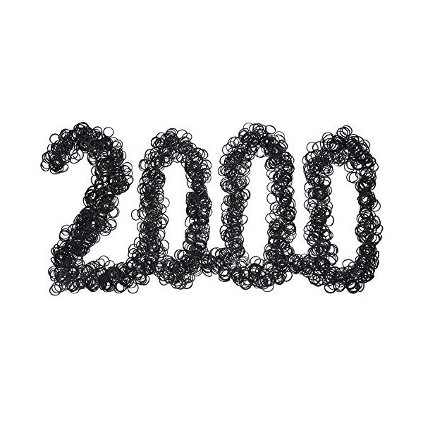 Hicarer Pack of 2000 Mini Rubber Bands Soft Hair Elastics Braiding Bands for Children Hair, Small Dreadlocks, Wedding Hairstyle and More (Black)