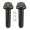 Anndason 2 Pcs Kayak Deck Plastic Flush Mount Fishing Boat Rod Holders and Cap Cover, Fishing Tackle Accessory Tool