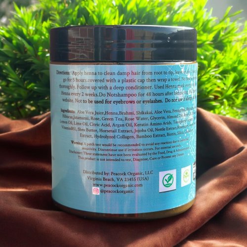 Mehndi Henna Hair Mask - Ayurvedic Herbs Hair Conditioning - Strengthen Hair Treatment - Nourish Your Hair Naturally with Our Premade Henna Hair Mask 8oz